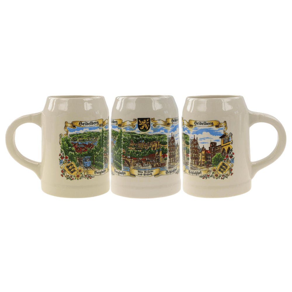 Heidelberg Grey Beer Mug 0.5L