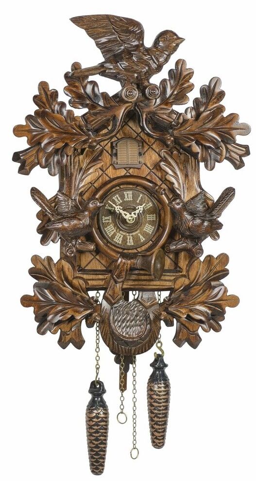 367QM Quartz Carved Cuckoo Clock