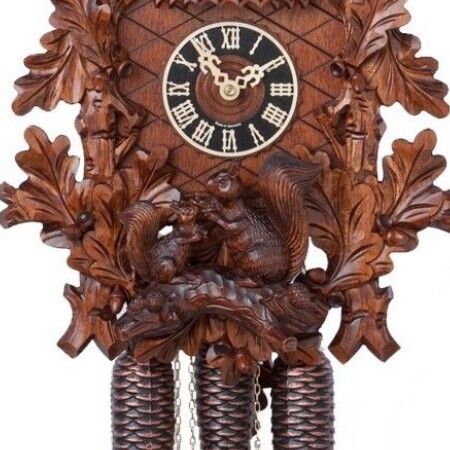 8 Day Musical Hand-Carved Cuckoo Clock 86718-5T - Image 2