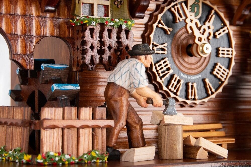 6275T Log Cutter Clock Musical - Image 4