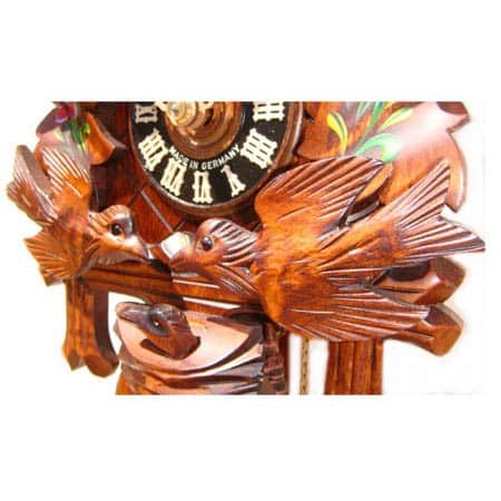 Moving Birds With Roses Clock 400-3RO - Image 2