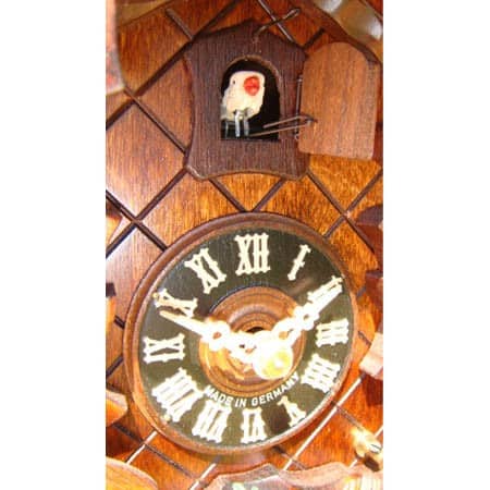 Moving Birds With Roses Clock 400-3RO - Image 3