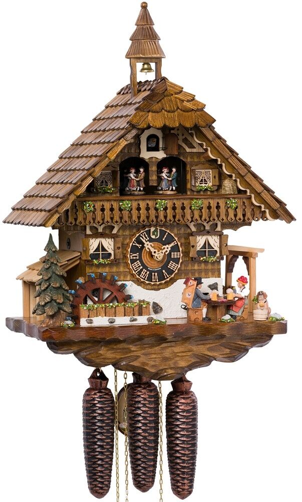 86216T Beerdrinkers 8 Day Musical Cuckoo Clock
