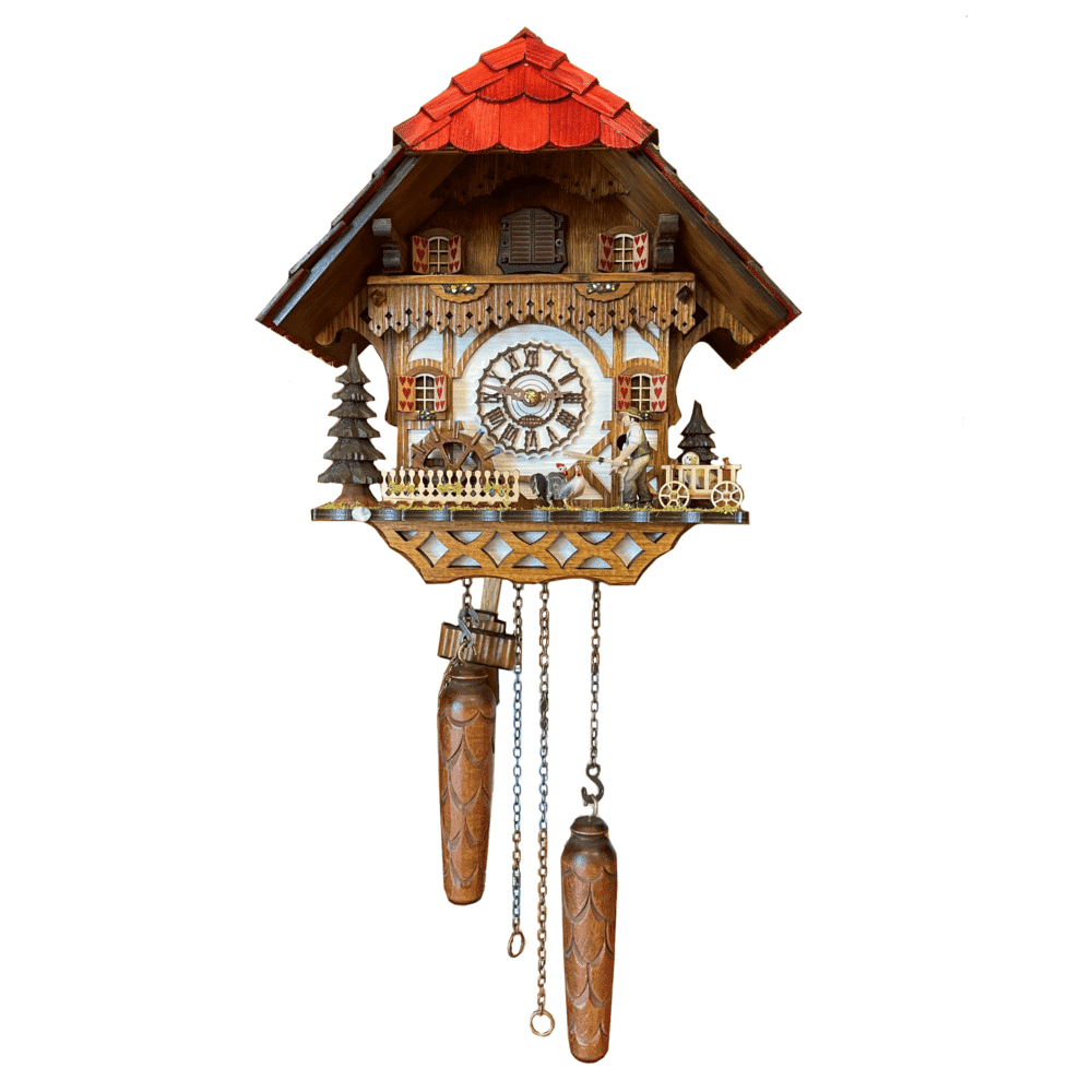 Moving Water Wheel and Farmer - 4271QM