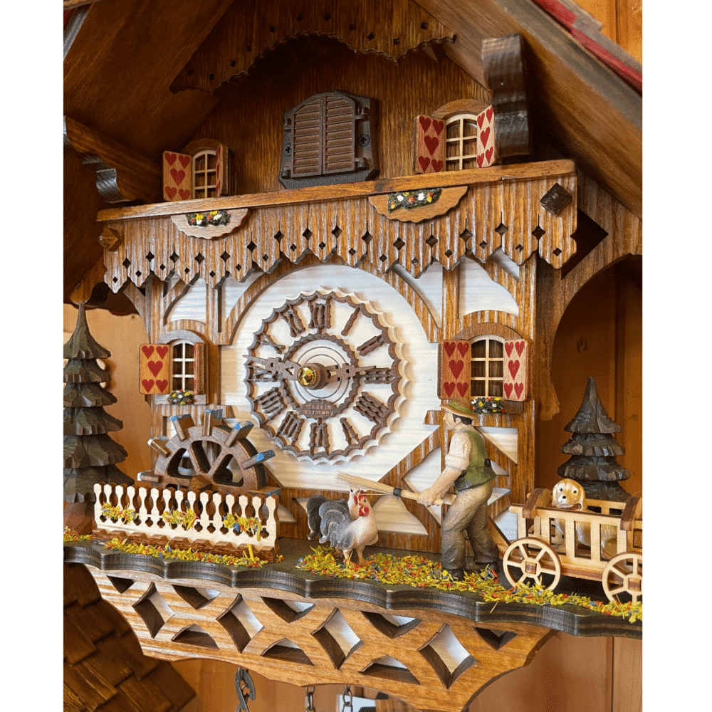 Moving Water Wheel and Farmer - 4271QM - Image 2