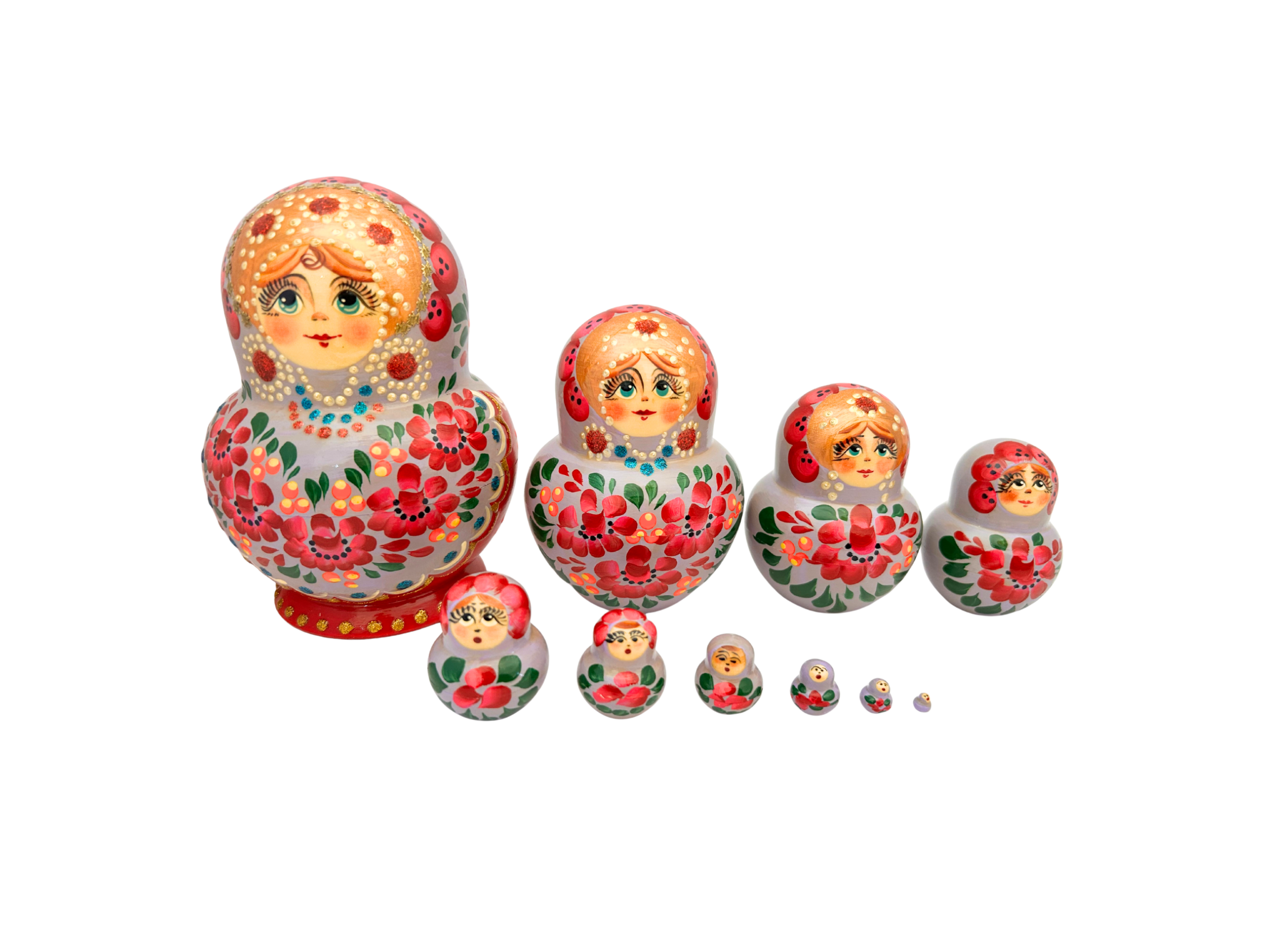 Artistic floral round (10 set large 13cm)