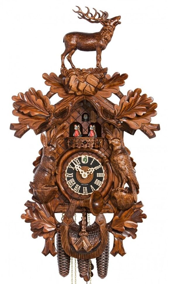 8 Day Musical Hand Carved Cuckoo Clock 86248-4T