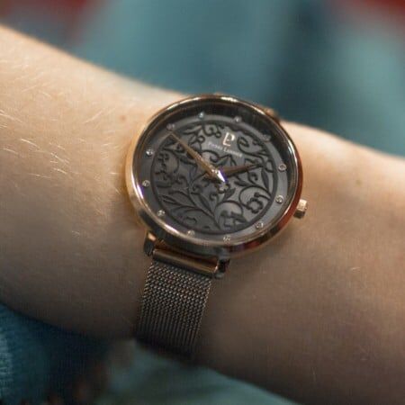 Pierre Lannier Women's Eolia Watch Black Dial with Rose Gold Strap - 039L938 - Image 5