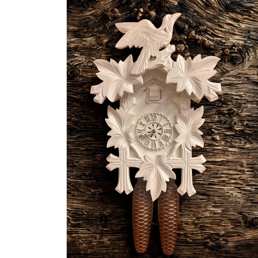 8 day Cuckoo Clock 8100-3 White