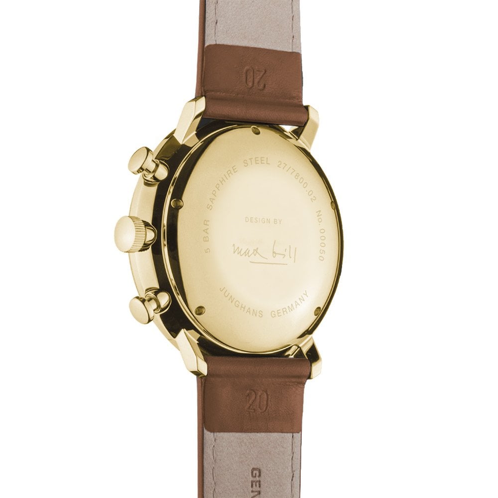 Max Bill Chronoscope Gold Plated 27780002 - Image 3