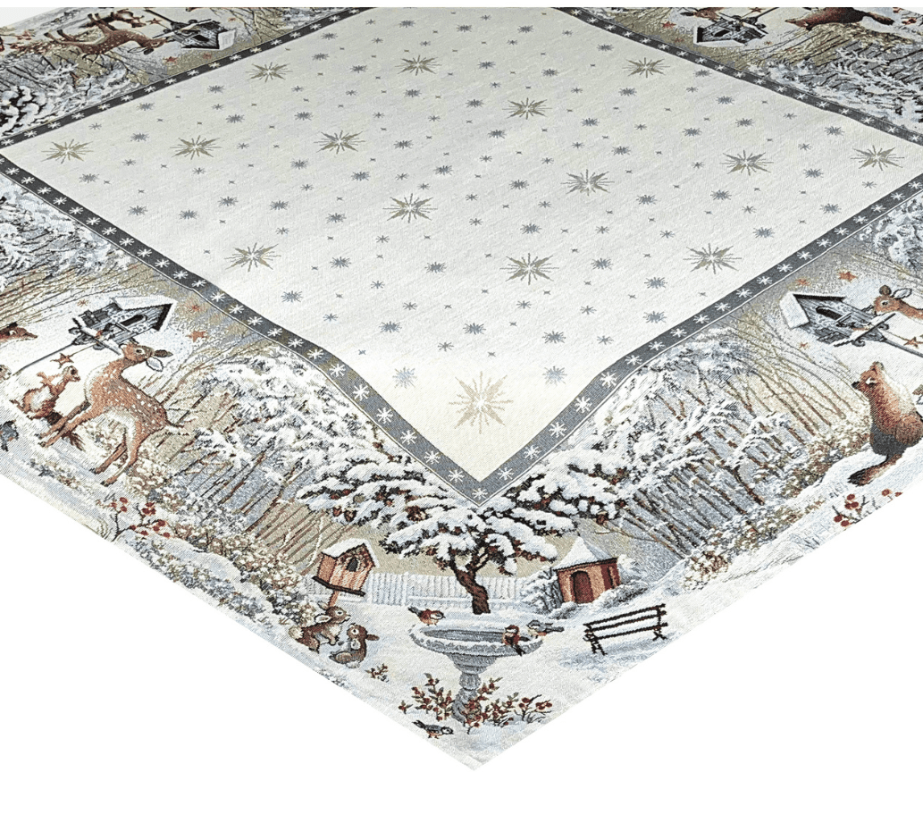 Forest Christmas Table Cloth 97cm x 97cm