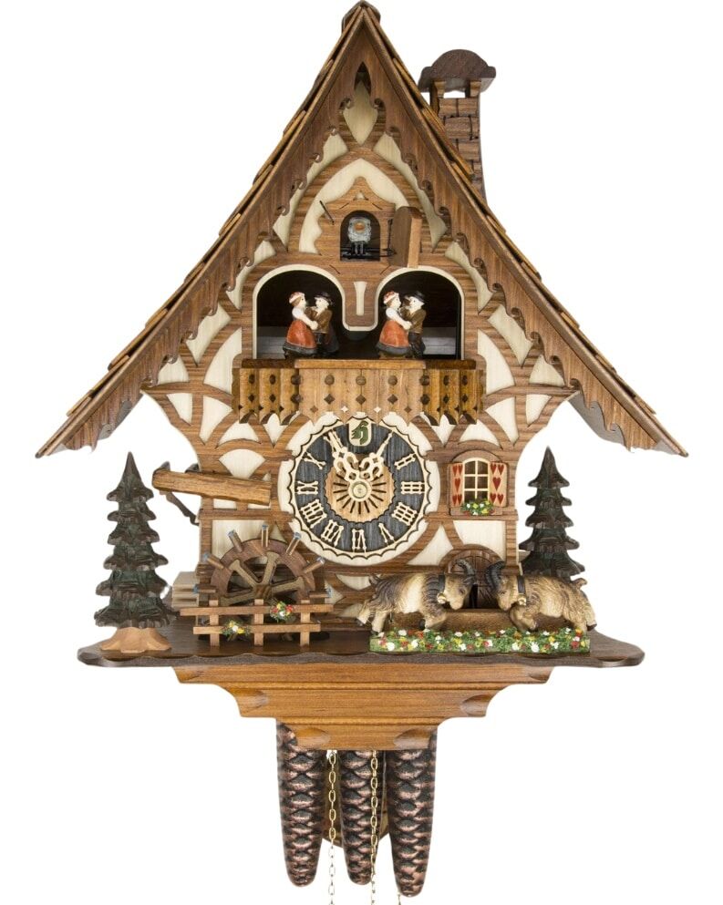 6744T Butting Goats Cuckoo Clock