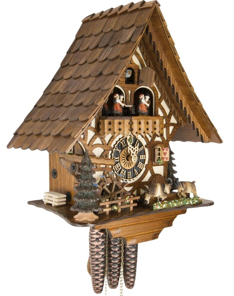6744T Butting Goats Cuckoo Clock - Image 2