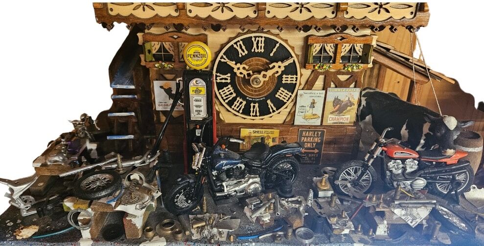 Harley Davidson Cuckoo Clock 86792T - Image 3