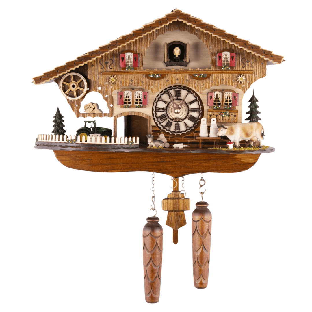 Moving Tractor Musical Cuckoo Clock 481QM