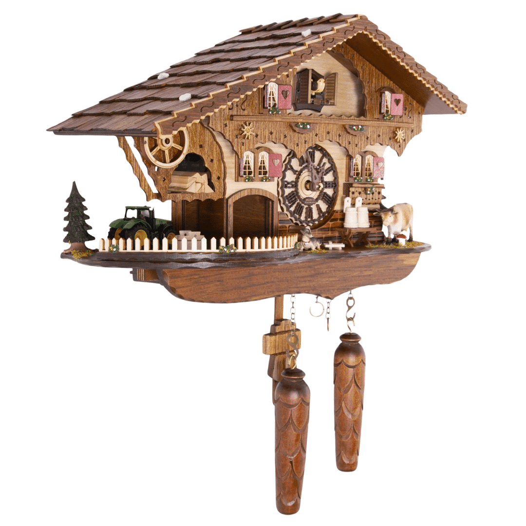 Moving Tractor Musical Cuckoo Clock 481QM - Image 2