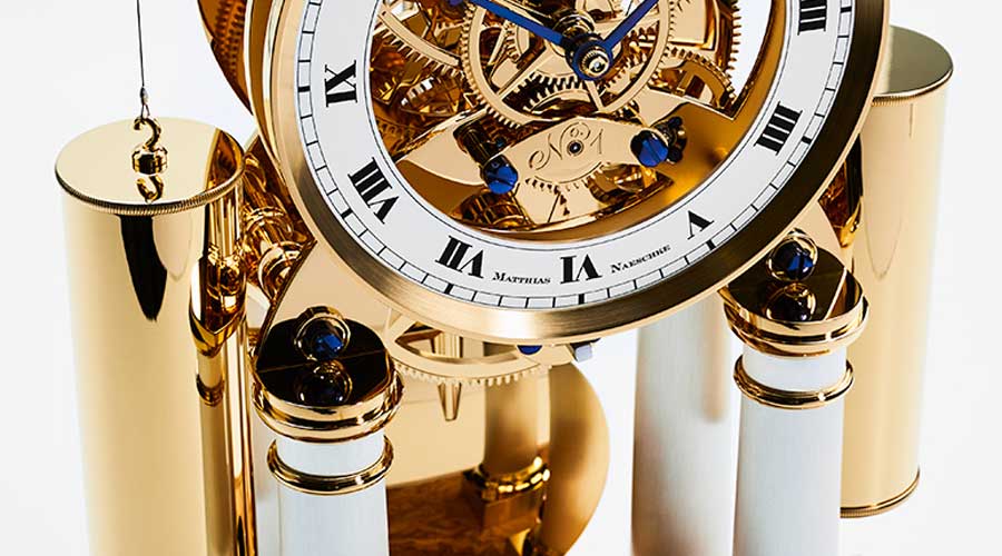 Matthias Naeschke Gold Table Clock - NT11GG - Image 2