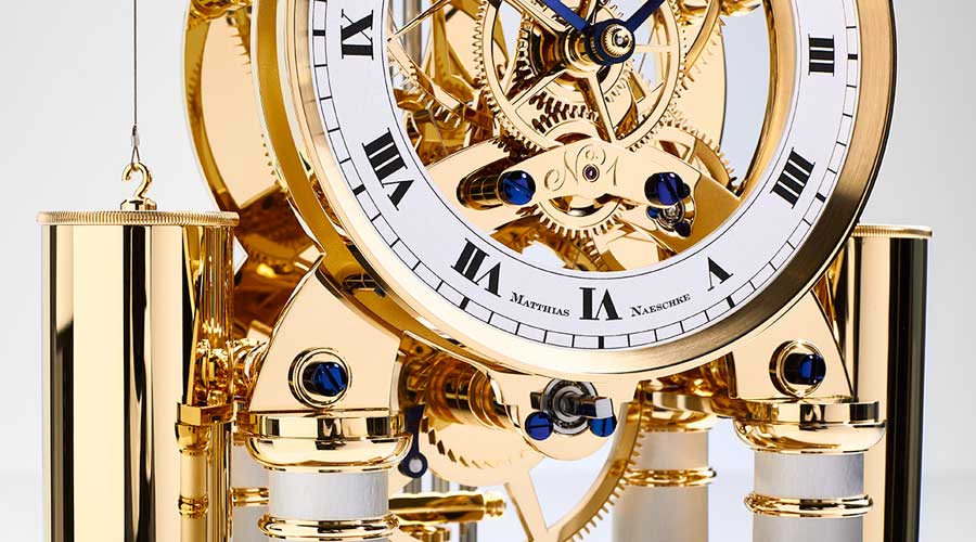 Matthias Naeschke Gold Table Clock - NT11GG - Image 7