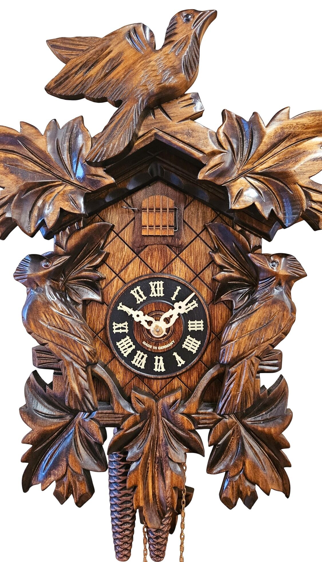 632F Birds and Leaves Cuckoo Clock - Image 2