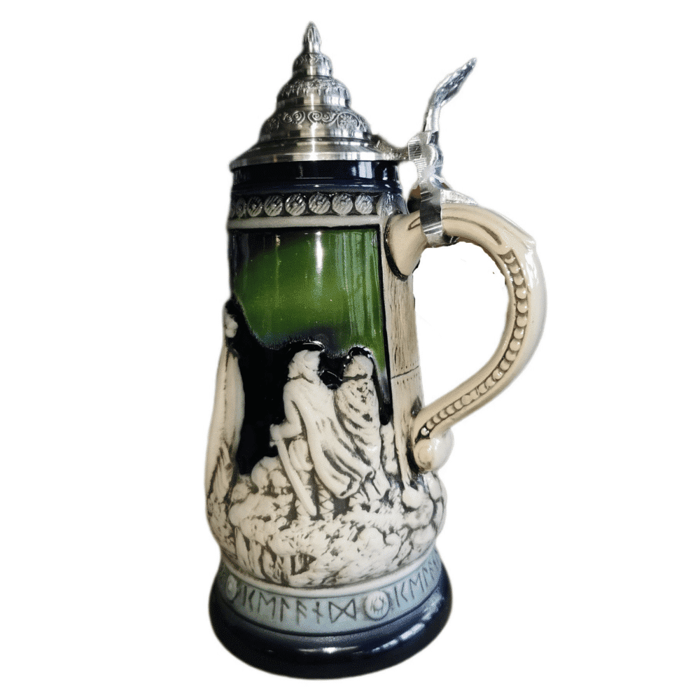 Viking Aurora Borealis Beer Stein - Image 3