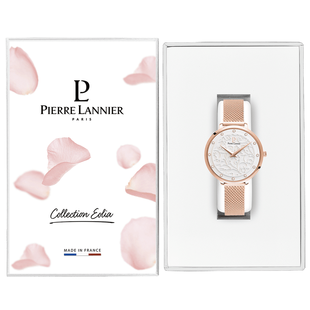 Pierre Lannier Women's Eolia Watch White Dial with Rose Gold Strap - 039L908 - Image 6