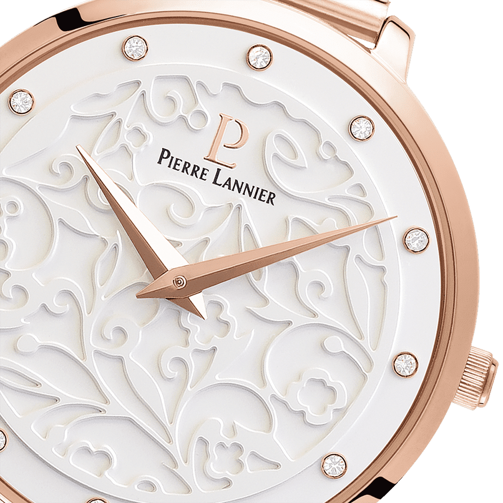 Pierre Lannier Women's Eolia Watch White Dial with Rose Gold Strap - 039L908 - Image 2