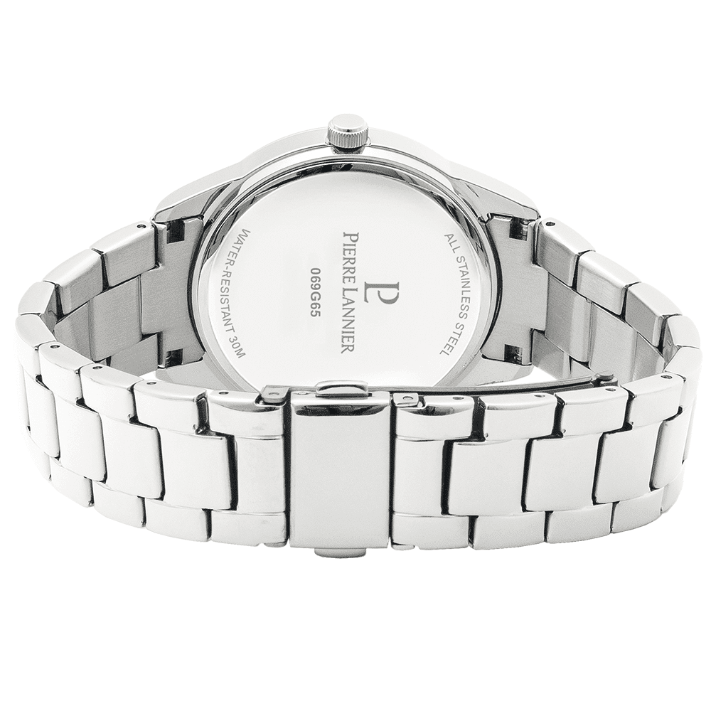 Ladies Set Roxane Orange Dial Silver Steel Strap - Image 5