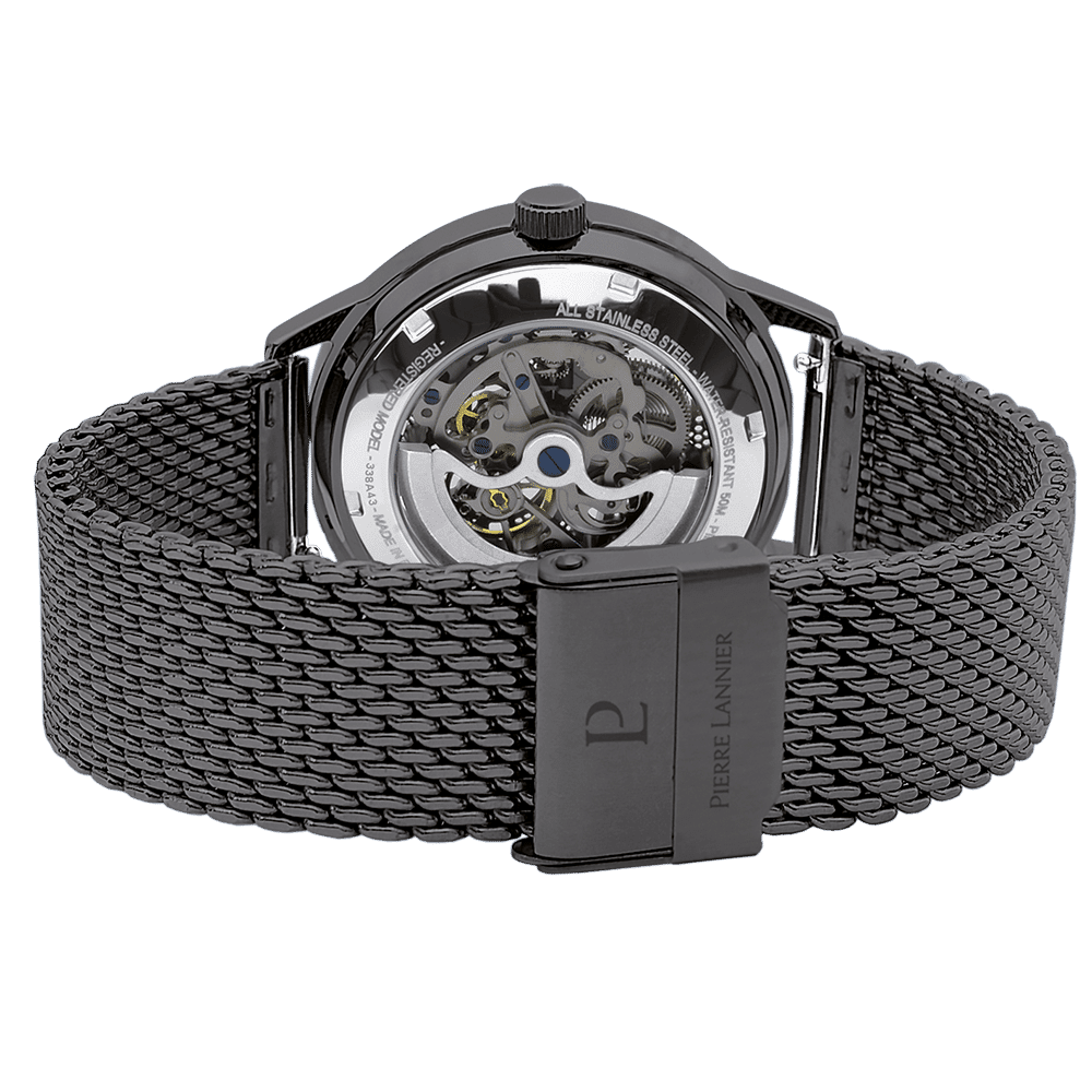 Caliper with black and red dial and milanese strap - 338A439 - Image 4