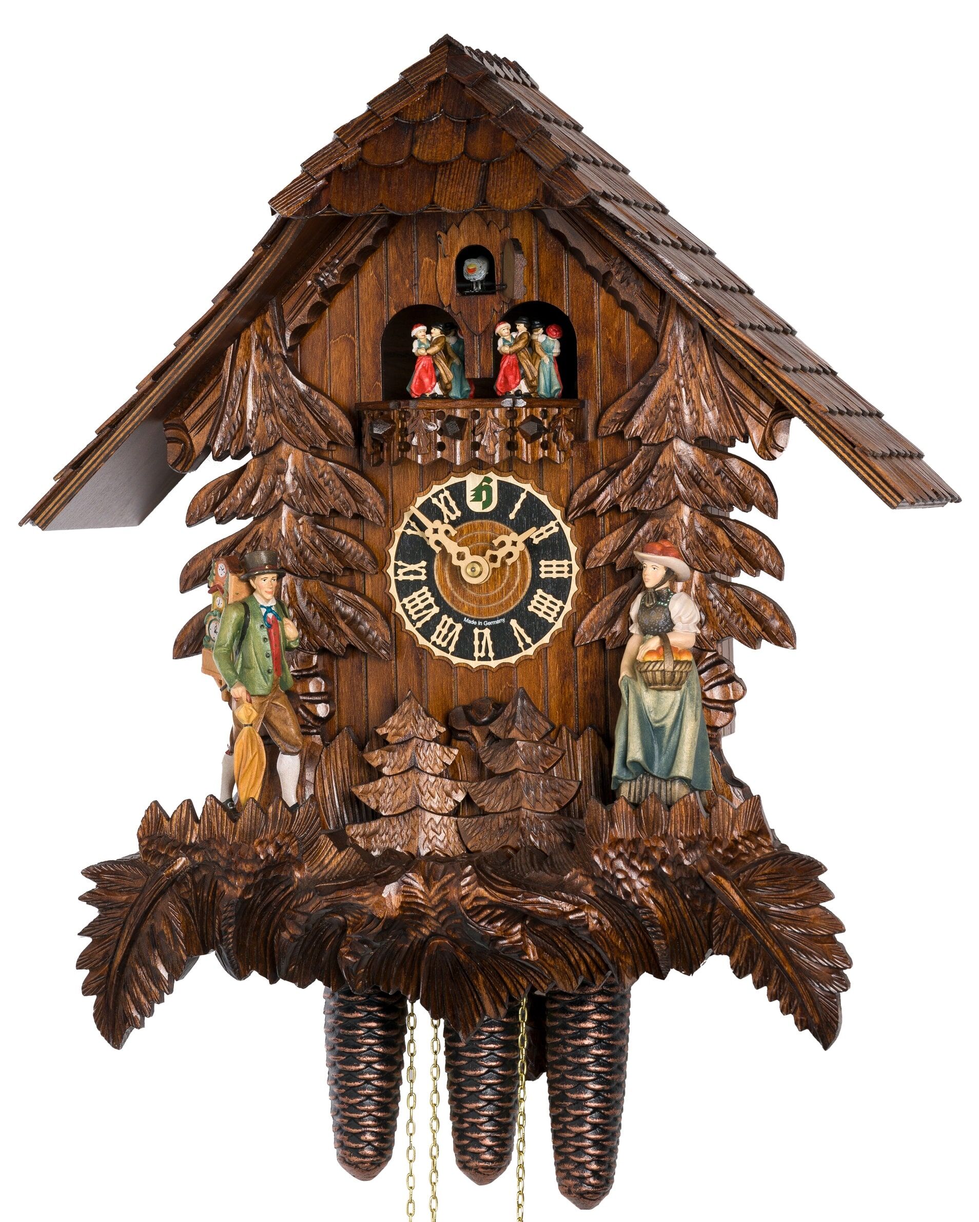 Cuckoo Clock with Clock Peddler - 86208-5T