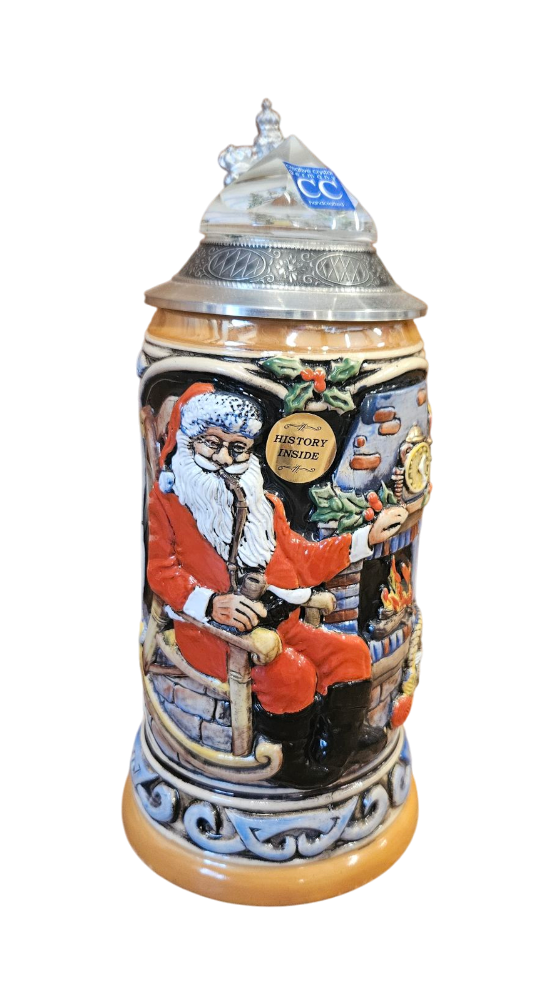 Santa at Home Christmas Beer Stein