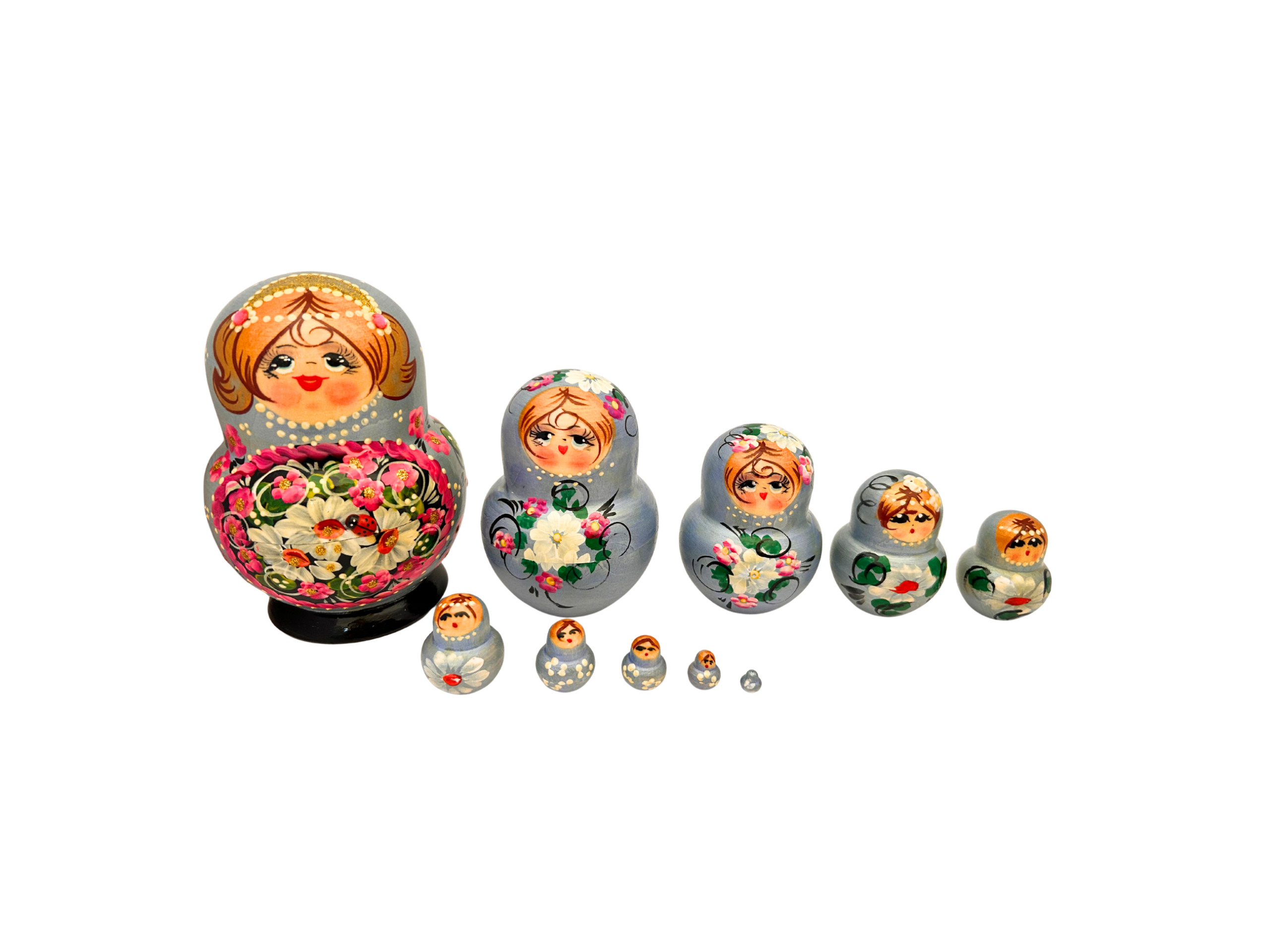 Artistic floral round (10 set large  13cm)