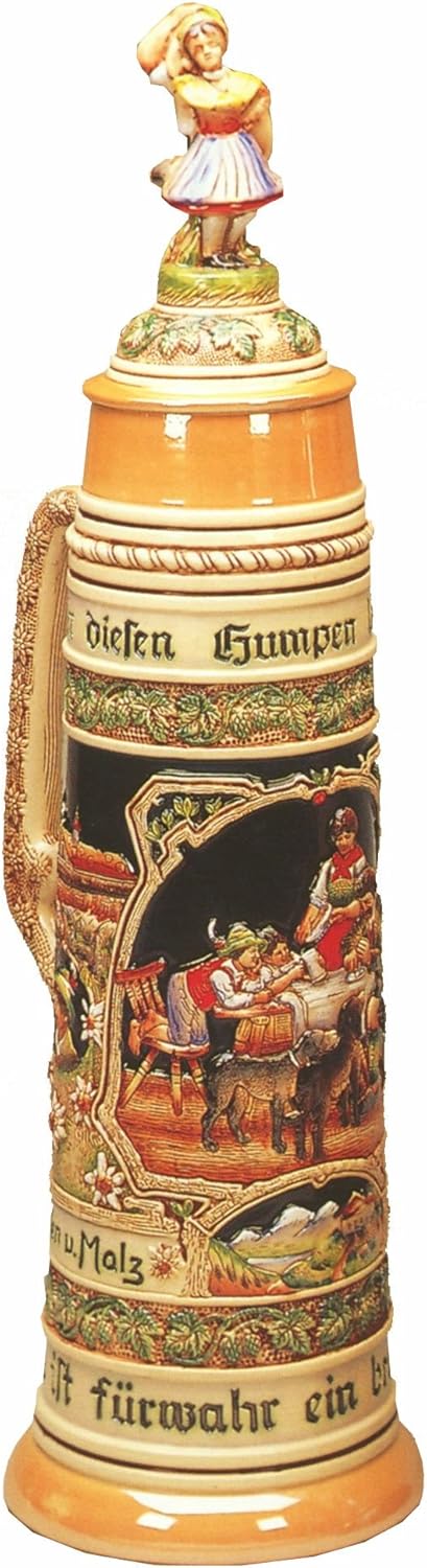 12 Litre Stein with Franz von Defregger Artwork